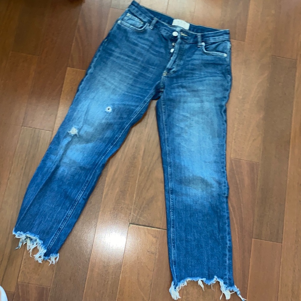 Free People cropped flare jeans
